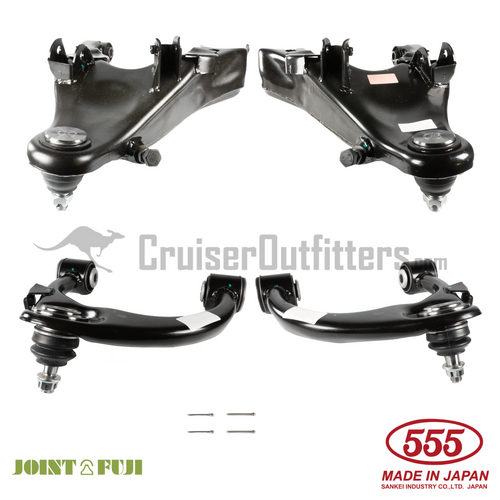 Front Upper & Lower Control Arm Kit- Fits 1998 - 2007 IFS 100/470 Applications (SUS100FCAKITJP)